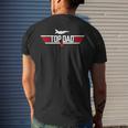 Men Vintage Top Dad Top Movie Gun Jet Fathers Day Birthday Men's T-shirt Back Print Gifts for Him