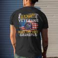 Vintage Us Navy Military Veteran Make The Best Grandpas Mens Back Print T-shirt Gifts for Him