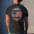 Vintage Usa Flag 1979 Shirt Old Retro 40Th Birthday Tee Men's Back Print T-shirt Gifts for Him