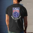 Volleyball Usa Support The Team Usa Flag Beach Men's T-shirt Back Print Gifts for Him