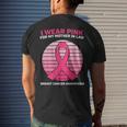 Women Wear Pink Mother In Law Breast Cancer AwarenessMen's Back Print T-shirt Gifts for Him