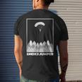 Wildland Firefighter Smoke Jumper Retro Men's T-shirt Back Print Gifts for Him