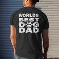 Worlds Best Dog Dad Pet Puppy Men's Back Print T-shirt Gifts for Him