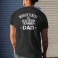 Worlds Best Scottish Terrier DadScottie Dog Men's Back Print T-shirt Gifts for Him
