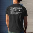 Wrestling Coach Definition Best Coach Ever Mens Back Print T-shirt Gifts for Him