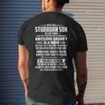 Yes Im A Stubborn Son But Not Yours I Am The Property Men's Back Print T-shirt Gifts for Him