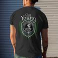 Young Clan Crest | Scottish Clan Young Family Crest Badge Mens Back Print T-shirt Gifts for Him