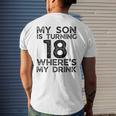 18Th Birthday For Dad Mom 18 Year Old Son Family Squad Men's T-shirt Back Print Gifts for Him