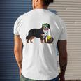 Bernese Mountain Dog T  Irish St Patrick Day Men's Crewneck Short Sleeve Back Print T-shirt