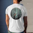 Astronaut Playing Guitar Music Men's Back Print T-shirt Gifts for Him