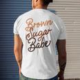 Brown Sugar Babe Proud Woman Black Melanin Pride Men's Back Print T-shirt Gifts for Him