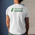 Bucks Fan Milwaukee Basketball Men's Back Print T-shirt Gifts for Him