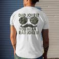 Dad Joke You Mean Rad Jokes Funny Fathers Day Vintage Mens Back Print T-shirt Gifts for Him