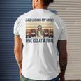 Dad Losing My Mind One Kid At A Time Fathers Day Mens Back Print T-shirt Gifts for Him