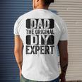 Dad The Original Do It Yourself Diy Expert Fathers Day Men's Back Print T-shirt Gifts for Him