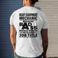 Heavy Equipment Mechanic Badass Miracle Worker Men's T-shirt Back Print Gifts for Him