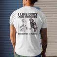 I Like Dogs And Parrots And Maybe 3 PeopleLove Dogs Parrots Men's Crewneck Short Sleeve Back Print T-shirt Gifts for Him