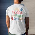 Kids Nonna And Poppa Love Me Mens Back Print T-shirt Gifts for Him