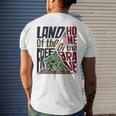 Land Of The Free Iwo Jima Men's Back Print T-shirt Gifts for Him