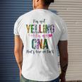 Im Not Yelling Im A Cna Thats How We Talk Leopard Men's Back Print T-shirt Gifts for Him