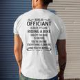 Being An Officiant Like Riding A Bike Men's T-shirt Back Print Gifts for Him