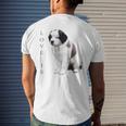 Saint Bernard Women Men Kids Love Dog Mom Dad Pet Men's Back Print T-shirt Gifts for Him
