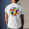 I Am A Single Dad Who Is Addicted To Cool Math Games Men's Back Print T-shirt Gifts for Him