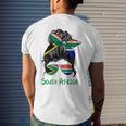 South Africa Girl South African Girl South Africa Woman Flag Men's Back Print T-shirt Gifts for Him