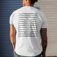 Track Your Long Hair Length Check Hair Backprint Men's Back Print T-shirt Gifts for Him