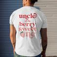 Uncle Of The Berry Sweet One Strawberry First Birthday 1St Gift For Mens Mens Back Print T-shirt Gifts for Him