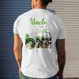 Uncle Of The Wild One | Zoos Happy Birthday Jungle Animal Mens Back Print T-shirt Gifts for Him
