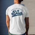 Mens Volleyball Dad Daddy Fathers Day Men's T-shirt Back Print Gifts for Him