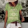 Witch - Im Going To Let Karma Fix It Because If I Fix It  Women's Short Sleeve Loose T-shirt Green