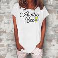 Auntie Bee Baby Shower Costume Cute Gender Reveal Women's Loosen T-Shirt White
