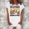 Best Pembroke Welsh Corgi Mom Ever Dog Women's Loosen T-shirt White