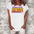 Bingo Players For Mom Grandma Women's Loosen T-Shirt White