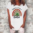 Happiness Is Being A Gogo Rainbow Grandma Women's Loosen T-Shirt White
