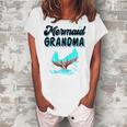 Mermaid Grandma Party Outfit Dad Mama Girl Mermaid Mom Women's Loosen T-Shirt White