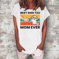 Shih Tzu Mama Best Shih Tzu Mom Ever Women's Loosen T-shirt White