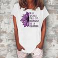 In A World Full Of Grandmas Be Granna Sunflower Women's Loosen T-Shirt White