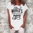 Worlds Greatest Mom Hirt For Best Mom Ever Women's Loosen T-shirt White