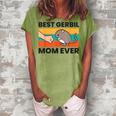 Best Gerbil Mom Ever Women's Loosen T-shirt Grey