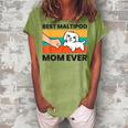 Best Maltipoo Mom Ever Maltipoo Dog Women's Loosen T-shirt Grey