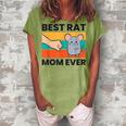 Best Rat Mom Ever Rat Mom Women's Loosen T-shirt Grey