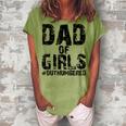 Dad Of Girls Fathers Day From Wife Daughter Baby Women's Loosen T-Shirt Grey
