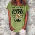 Football Gigi My Favorite Football Player Calls Me Gigi Women's Loosen T-Shirt Grey