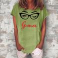 Gma Eyes Wink Cute Glasses Women's Loosen T-Shirt Grey