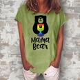 Lgbt Mom Mama Bear Mothers Rainbow Women's Loosen T-Shirt Grey