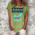 Mermaid Grandma Party Outfit Dad Mama Girl Mermaid Mom Women's Loosen T-Shirt Grey