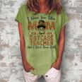 I Have Two Titles Mom & Daycare Teacher Leopard Women's Loosen T-Shirt Grey